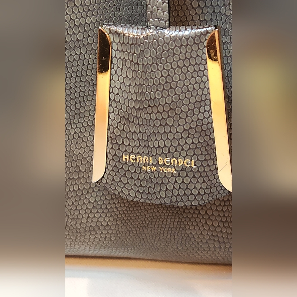 Henri Bendel Premium Luxe Line Gray Satchel - Picture 3 of 9